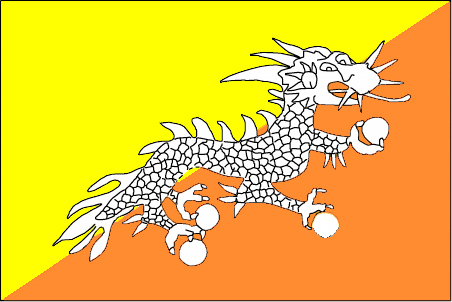 خرائط واعلام بوتان  2012 -Maps and flags of Bhutan 2012